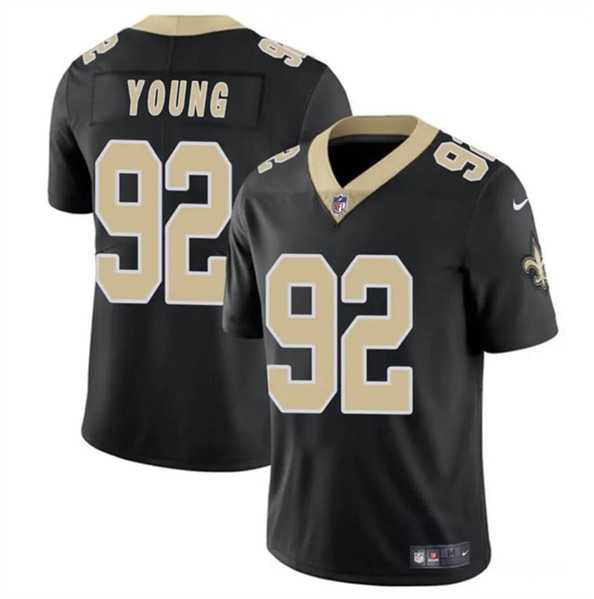 Men & Women & Youth New Orleans Saints #92 Chase Young Black Vapor Limited Stitched Jersey